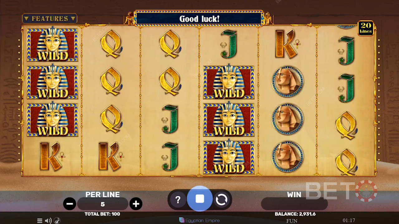 Egyptian Sands Ανασκόπηση από BETO Slots