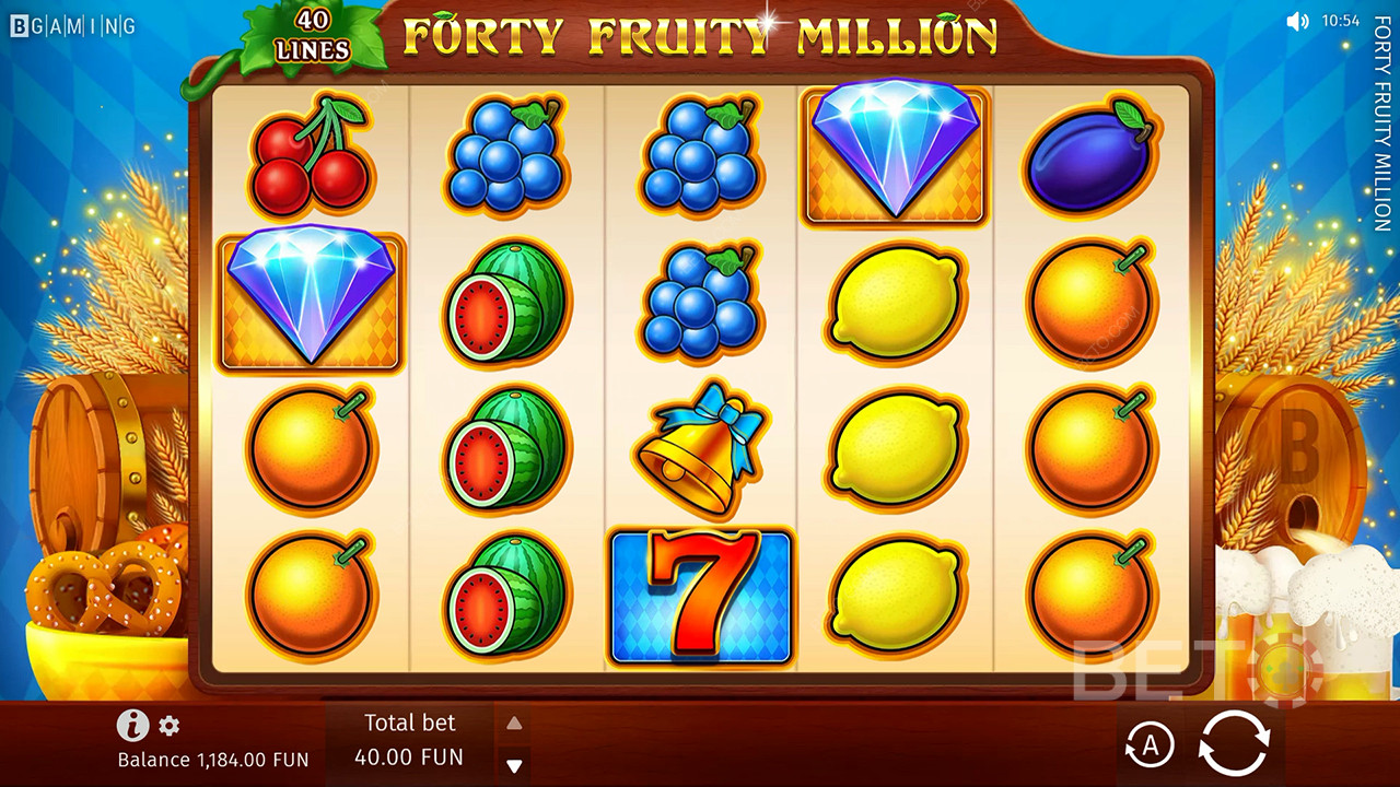 Ανασκόπηση του Forty Fruity Million από την BETO Slots