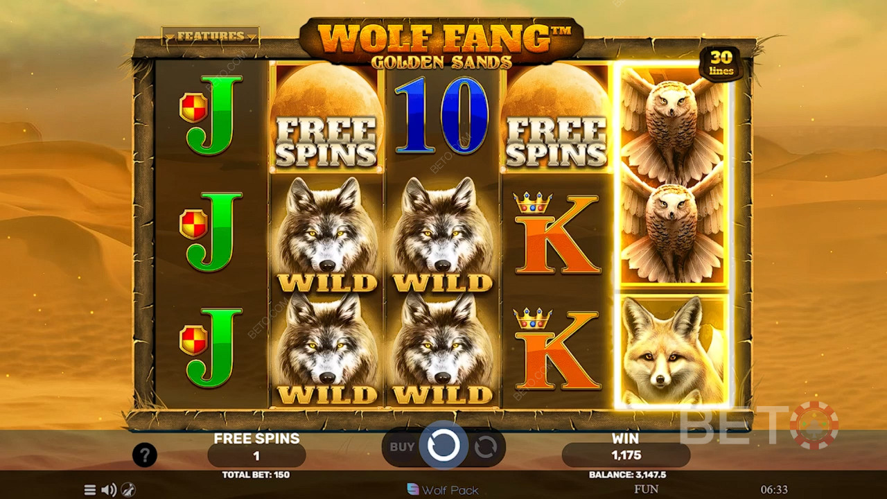 Wolf Fang Golden Sands Ανασκόπηση από BETO Slots