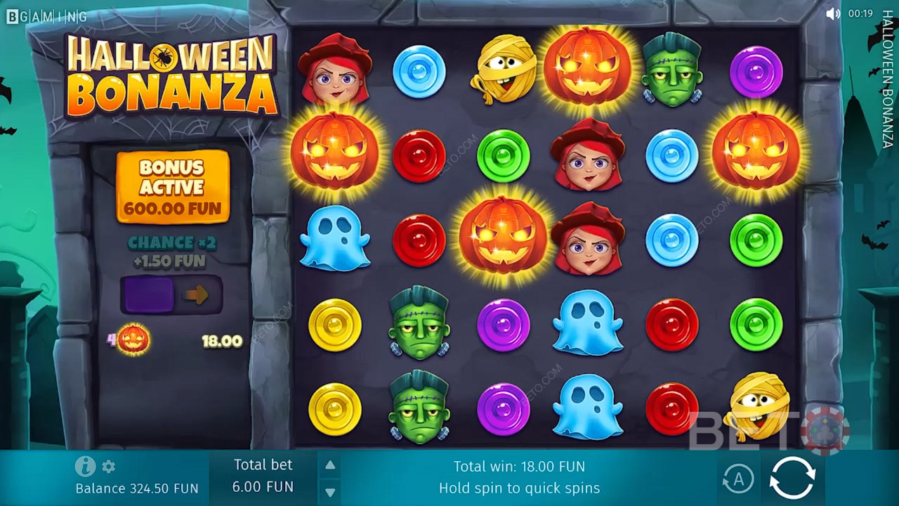 Halloween Bonanza Ανασκόπηση από BETO Slots