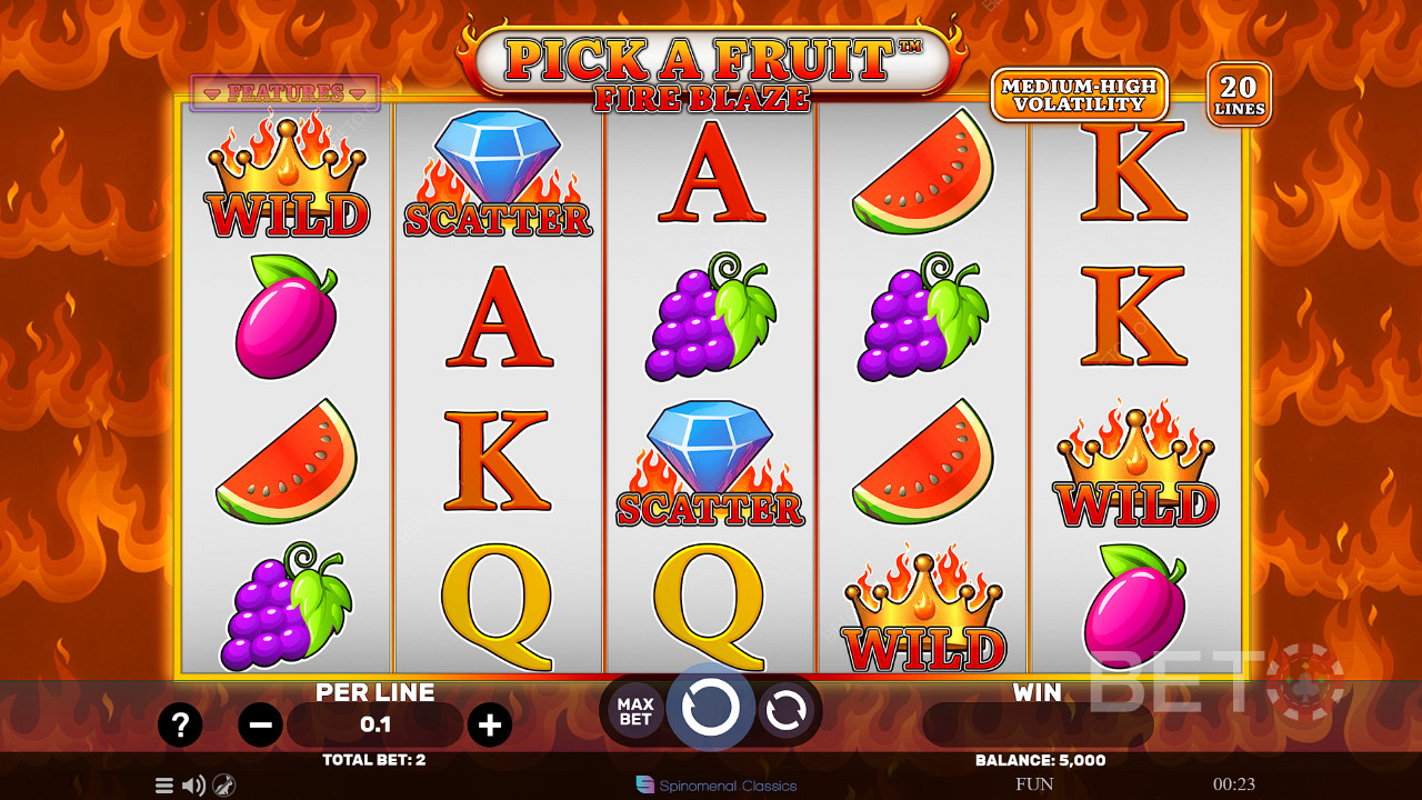 Pick A Fruit Fire Blaze Δωρεάν Παιχνίδι