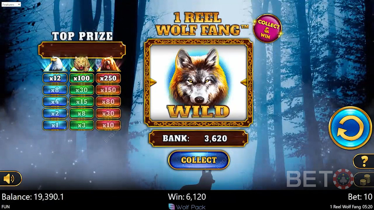 1 Reel Wolf Fang Δωρεάν Παιχνίδι