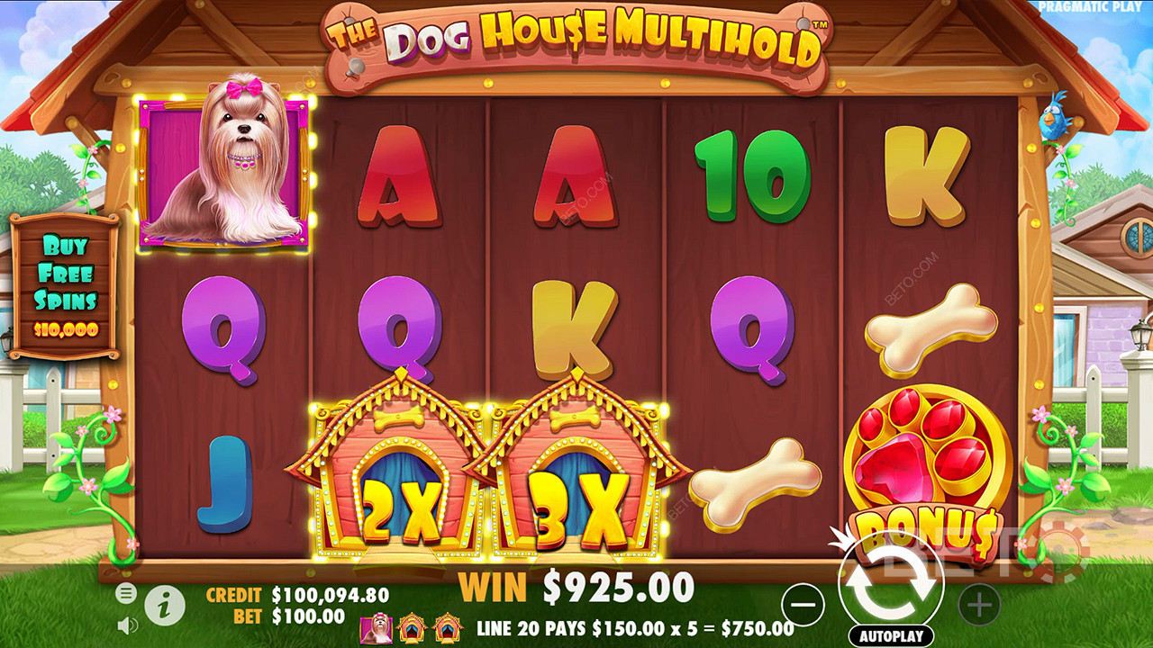 Τα χαρακτηριστικά μπόνους εξηγούνται στο The Dog House Multihold από τον Pragmatic Play