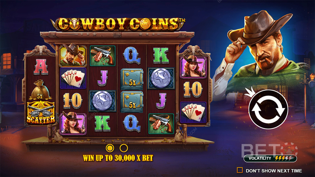 Ετυμηγορία για τον κουλοχέρη Cowboy Coins
