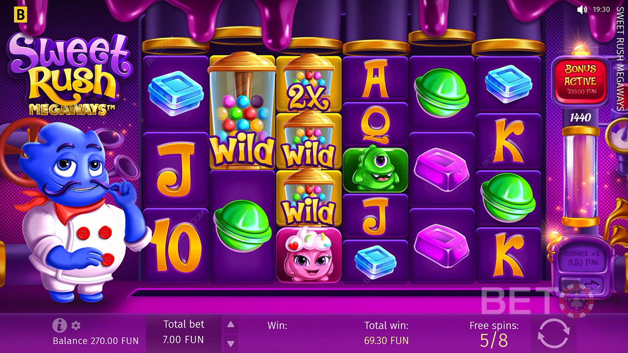 Sweet Rush Megaways Ανασκόπηση από BETO Slots