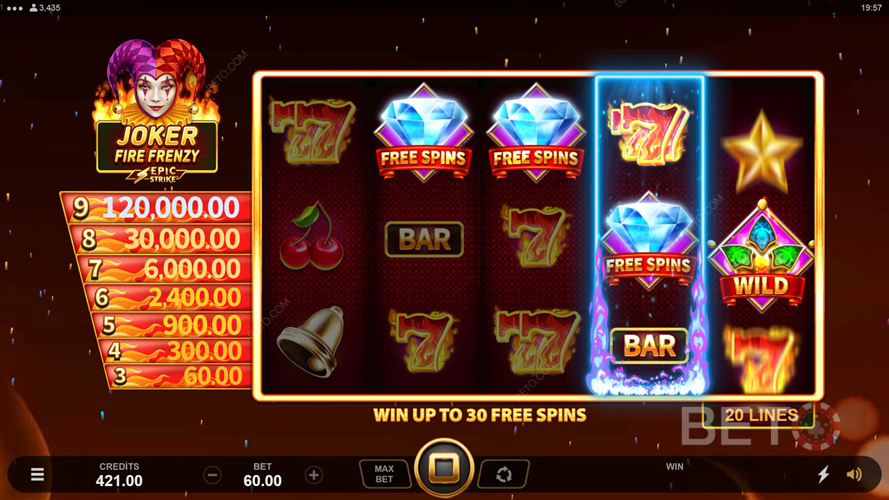 Joker Fire Frenzy κριτική από BETO Slots