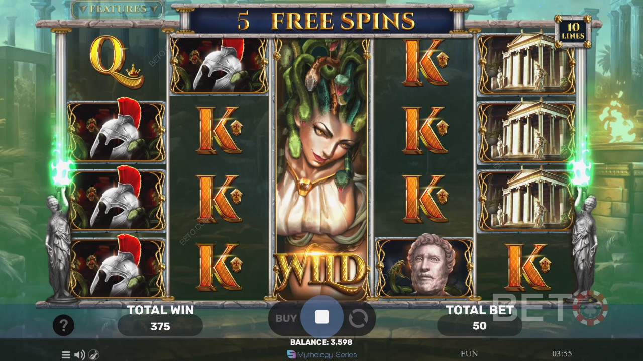 Ανασκόπηση του Story of Medusa II από την BETO Slots