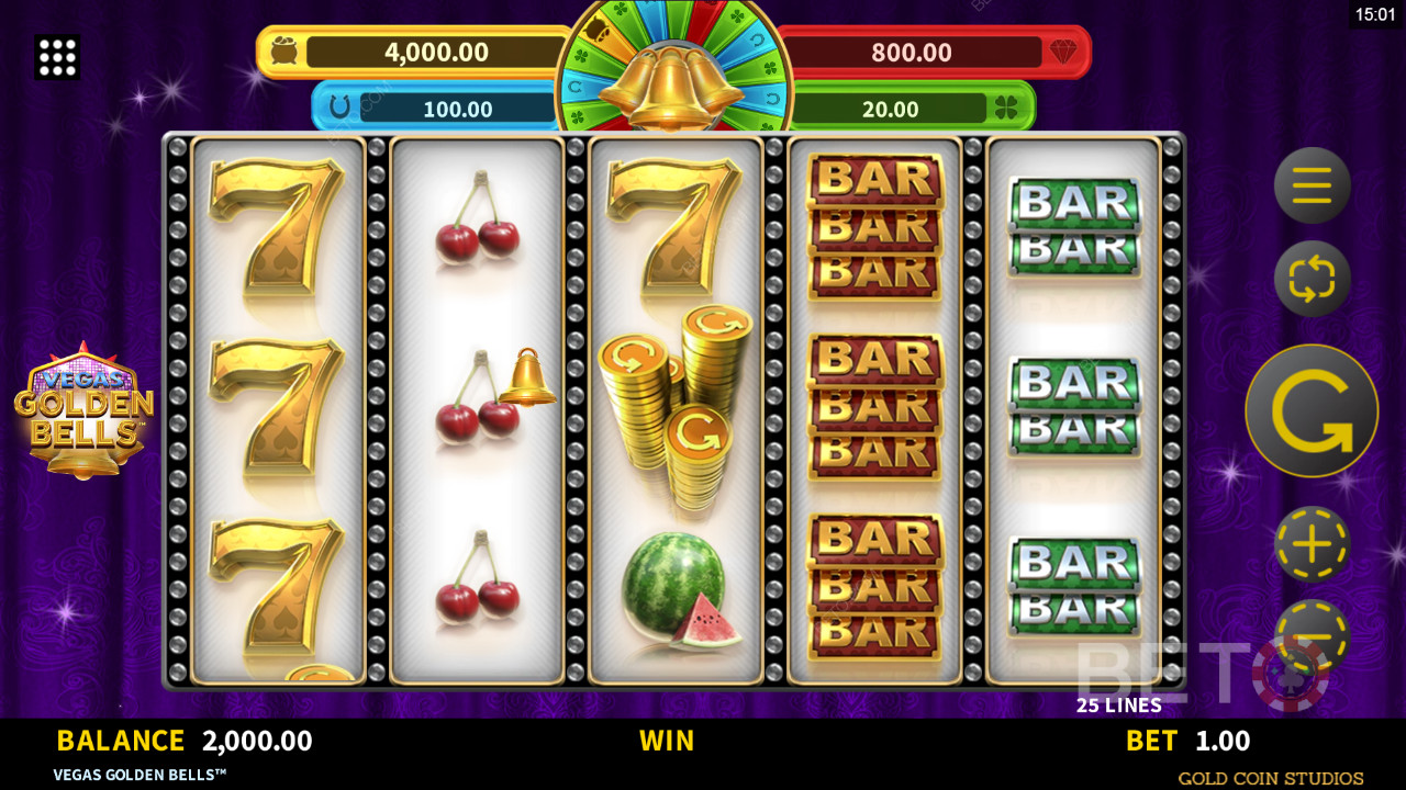 Vegas Golden Bells Ανασκόπηση από BETO Slots