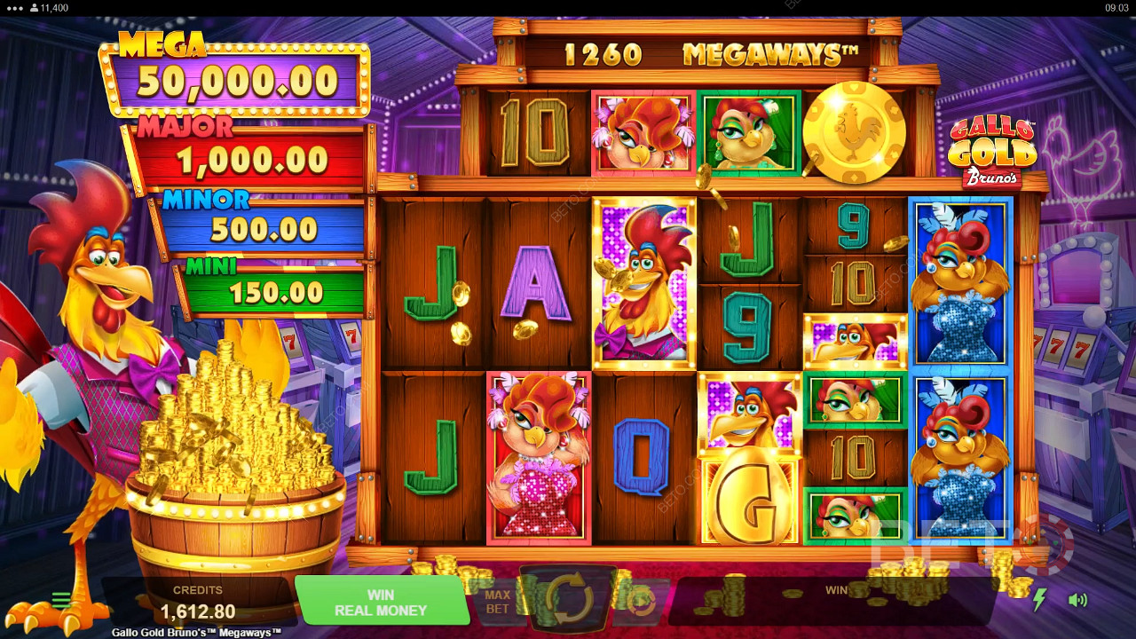 Gallo Gold Bruno's Megaways Δωρεάν Παιχνίδι