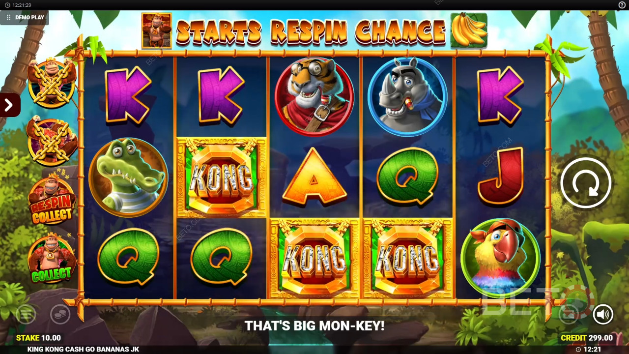 King Kong Cash Go Bananas Ανασκόπηση από BETO Slots