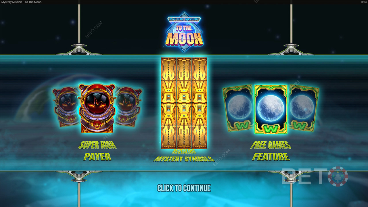 Ετυμηγορία για το Mystery Mission to the Moon Video Slot