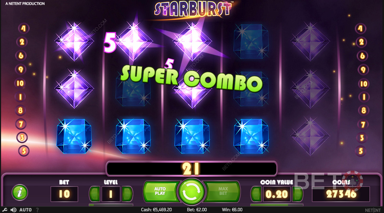 Το Super Combi στο Starburst ενεργοποιείται!