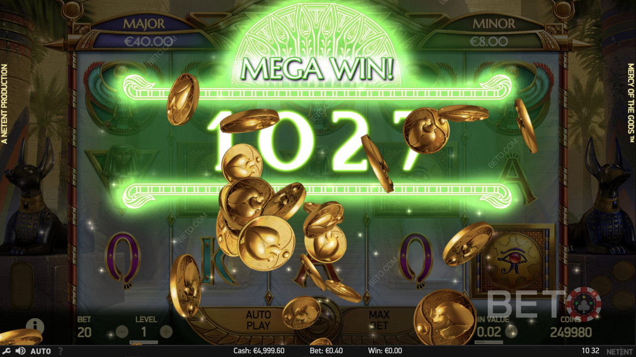 Λήψη Mega Win in Mercy of the Gods