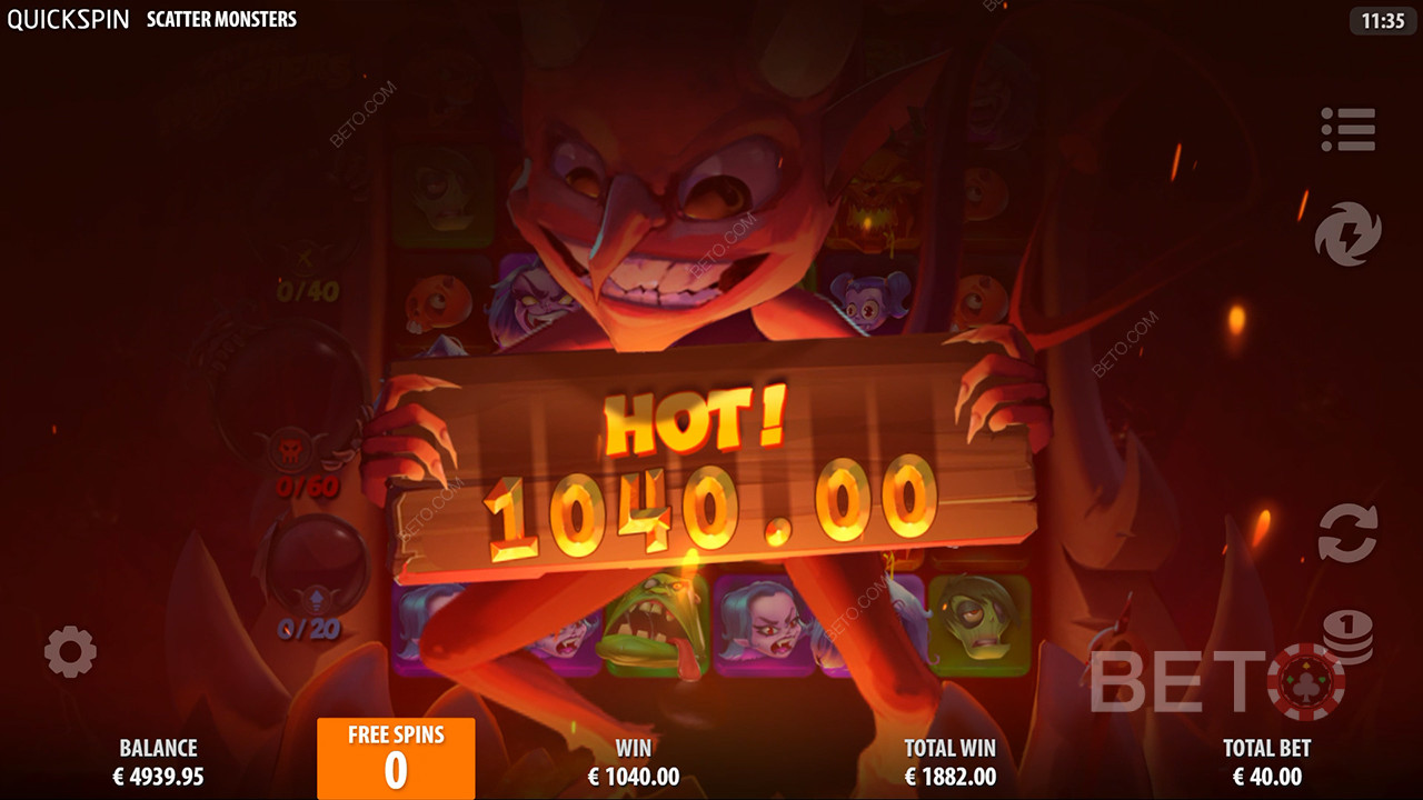 Scatter Monsters κριτική από BETO Slots