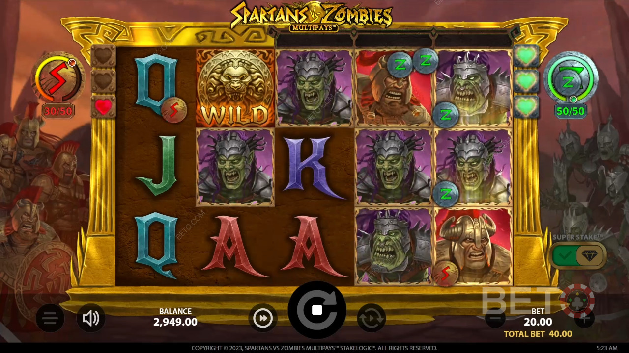 Spartans vs Zombies Ανασκόπηση από BETO Slots