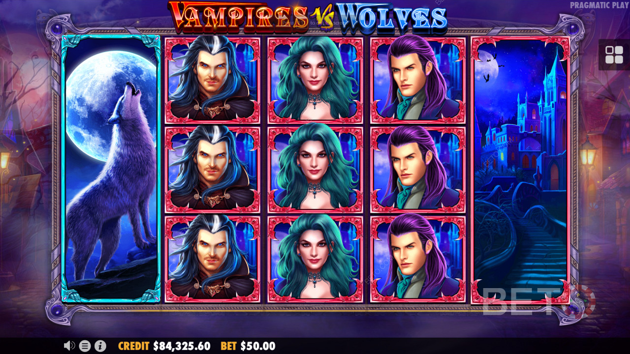 Το Vampires vs Wolves από το Pragmatic Play σας προσφέρει ένα συναρπαστικό θέμα φαντασίας