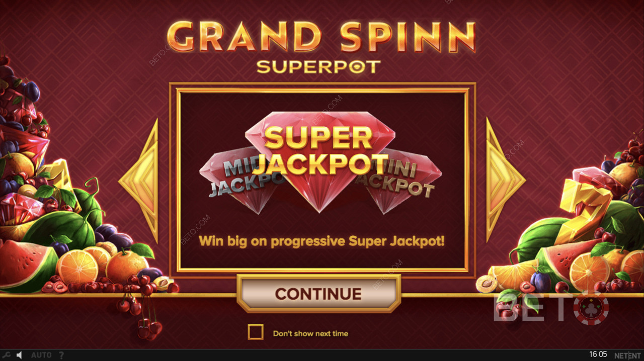 Το Progressive Super Jackpot ενεργοποιείται στο Grand Spinn Superpot