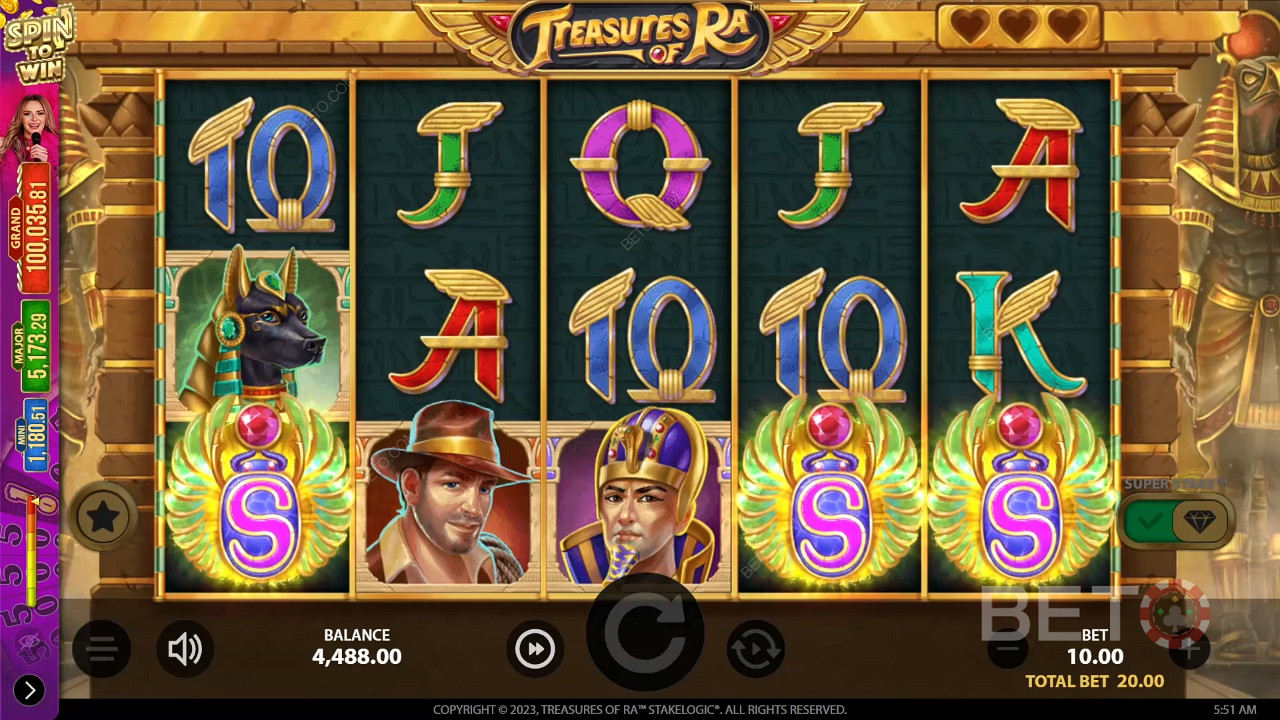 Treasures of Ra Δωρεάν Παιχνίδι