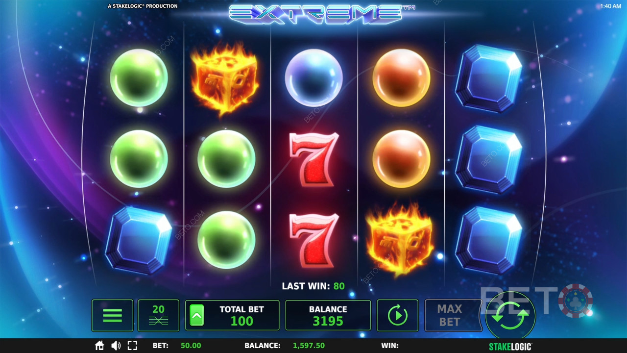 Extreme κριτική από BETO Slots