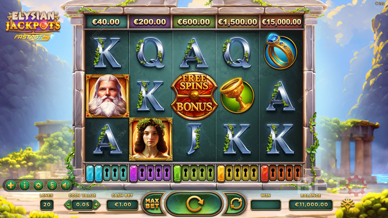 Elysian Jackpots Ανασκόπηση από BETO Slots