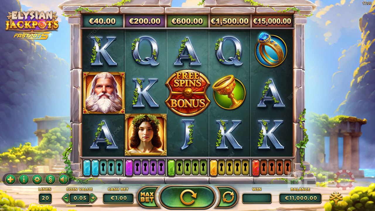 Elysian Jackpots Δωρεάν Παιχνίδι