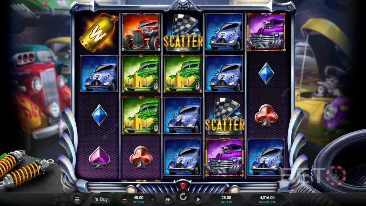 Hot Rod Racers Ανασκόπηση από BETO Slots