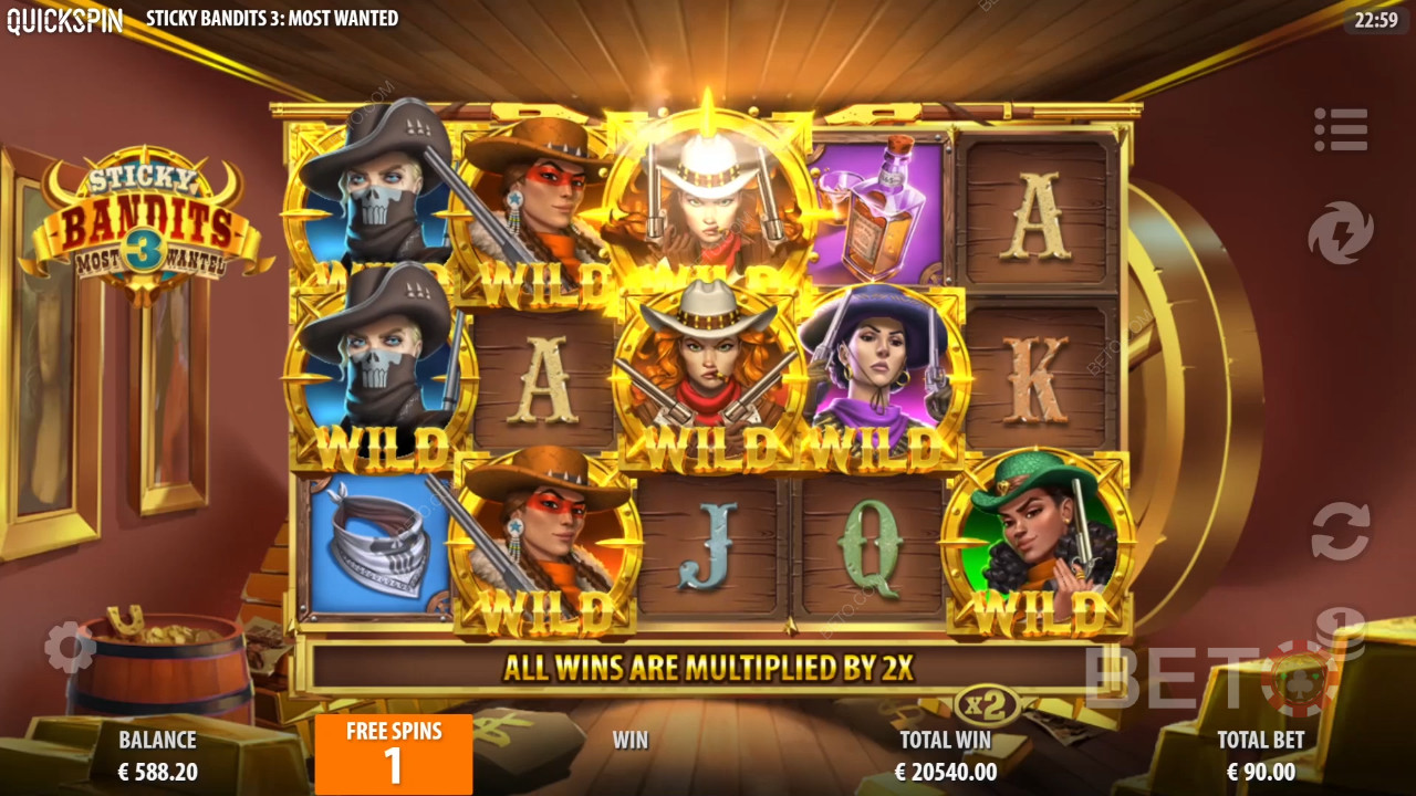 Sticky Bandits 3 Most Wanted Ανασκόπηση από BETO Slots