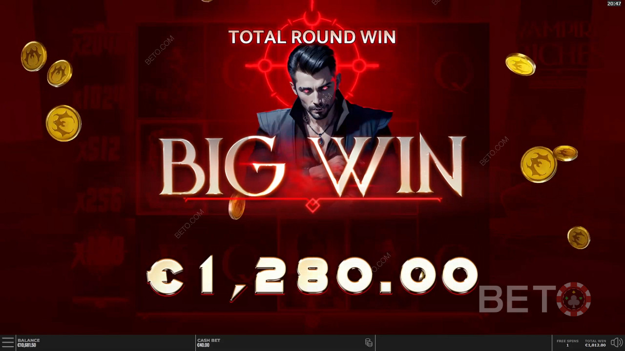 Κερδίστε 25.000 φορές το στοίχημά σας στο Vampire Riches DoubleMax Video Slot!