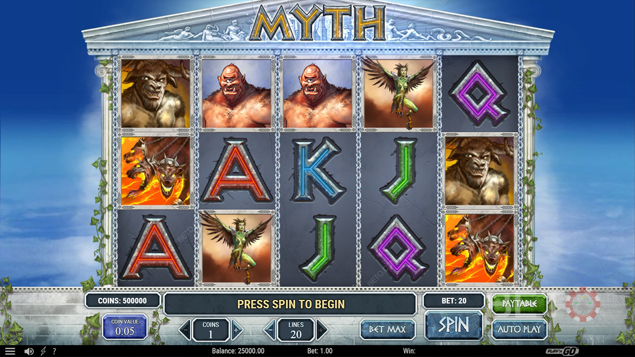 Ανασκόπηση μύθου από BETO Slots