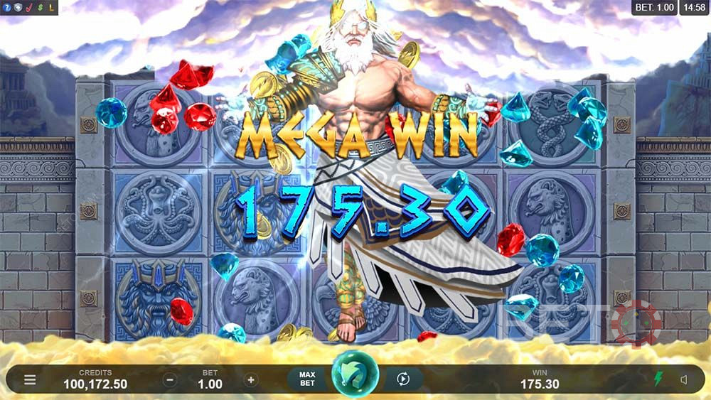 Κερδίστε ένα Mega Win στον κουλοχέρη Ancient Fortunes: Zeus