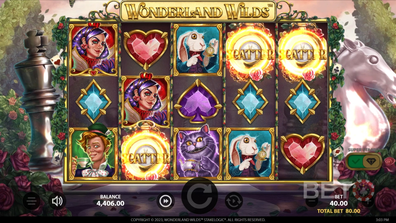 Ανασκόπηση Wonderland Wilds από BETO Slots