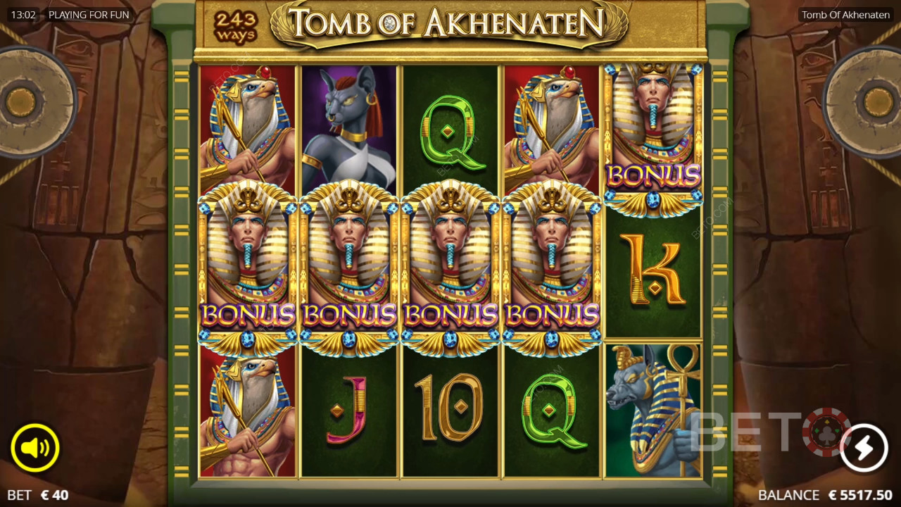 Tomb of Akhenaten Ανασκόπηση από BETO Slots