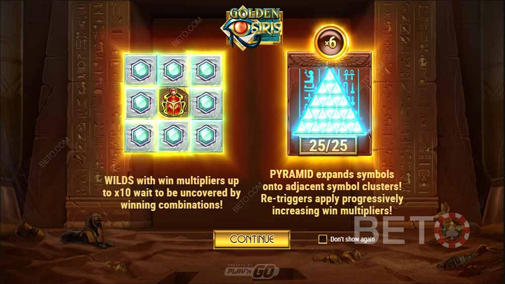The Pyramid Charger Special Feature στο Golden Osiris