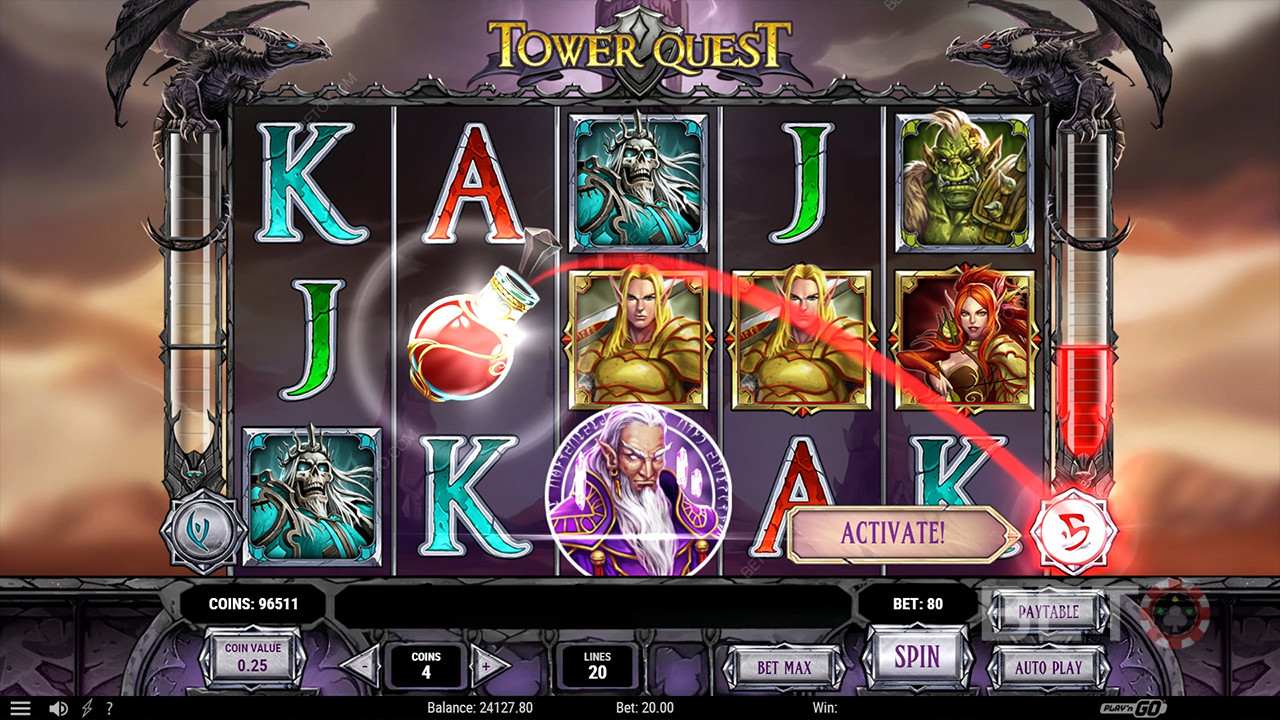 Ανασκόπηση Tower Quest από BETO Slots