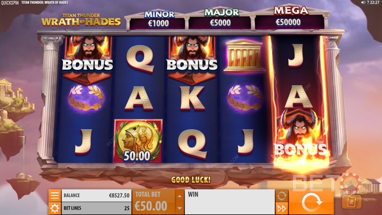 Titan Thunder: Wrath of Hades Review από BETO Slots