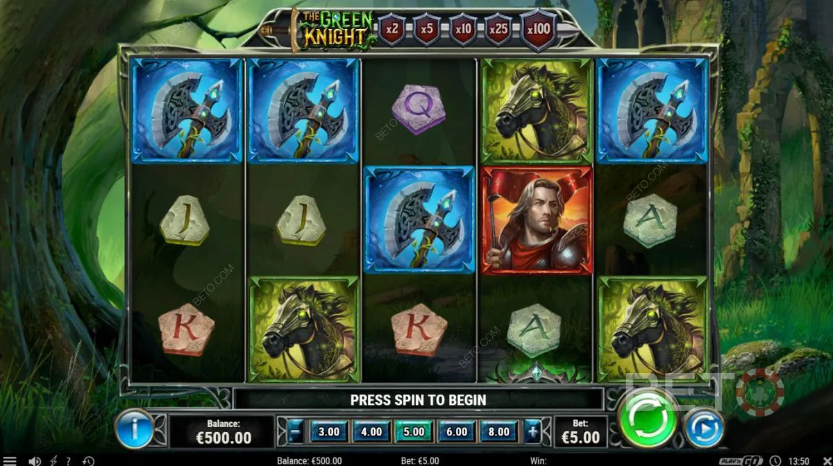 Δείγμα παιχνιδιού του βιντεοκουλοχέρη The Green Knight