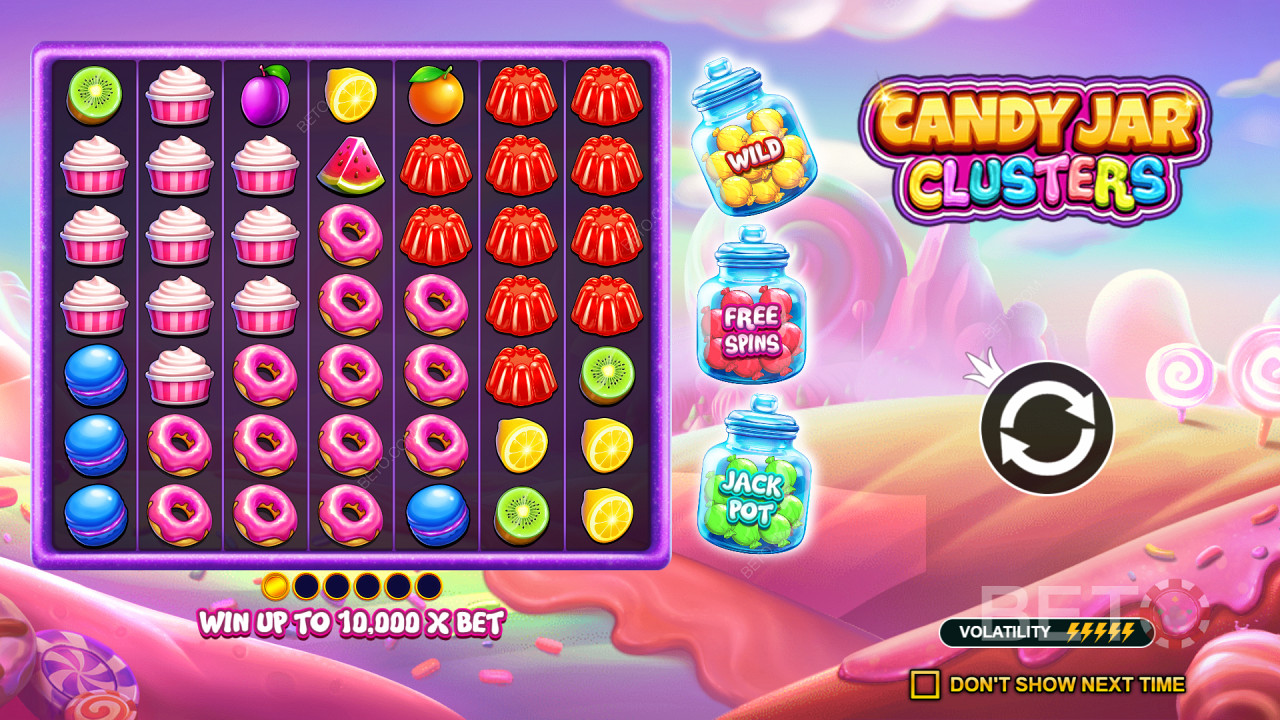 Candy Jar Clusters: Candy Candy Candy: Ένας online κουλοχέρης που αξίζει μια περιστροφή;