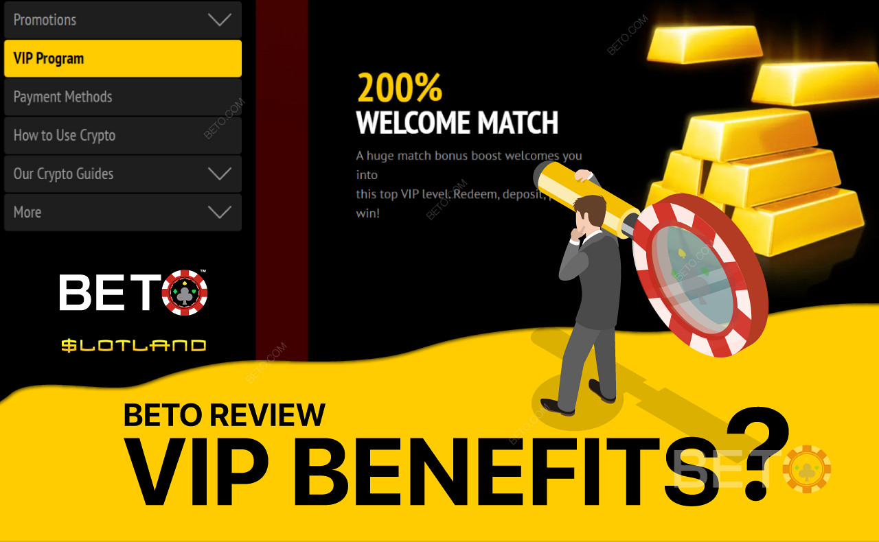 Απολαύστε διάφορα οφέλη όπως ένα μπόνους 200% Welcome Match ανεβαίνοντας στις τάξεις VIP