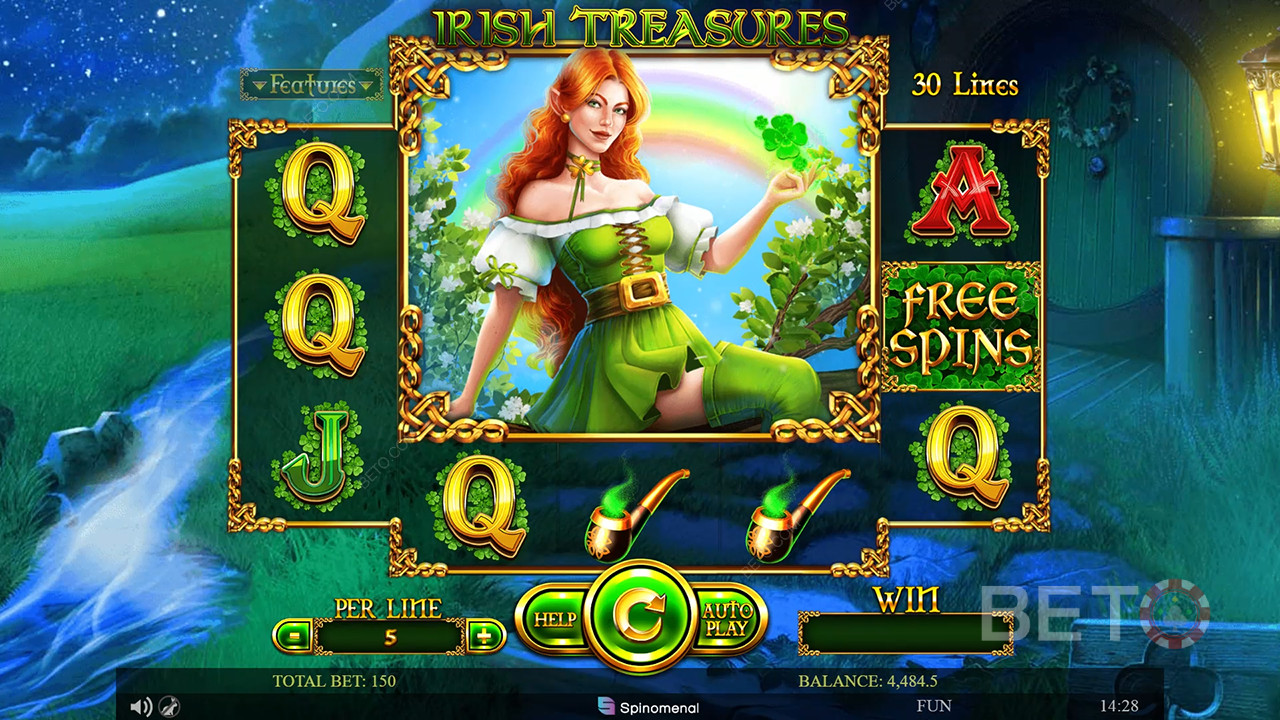 Irish Treasures Ανασκόπηση από BETO Slots