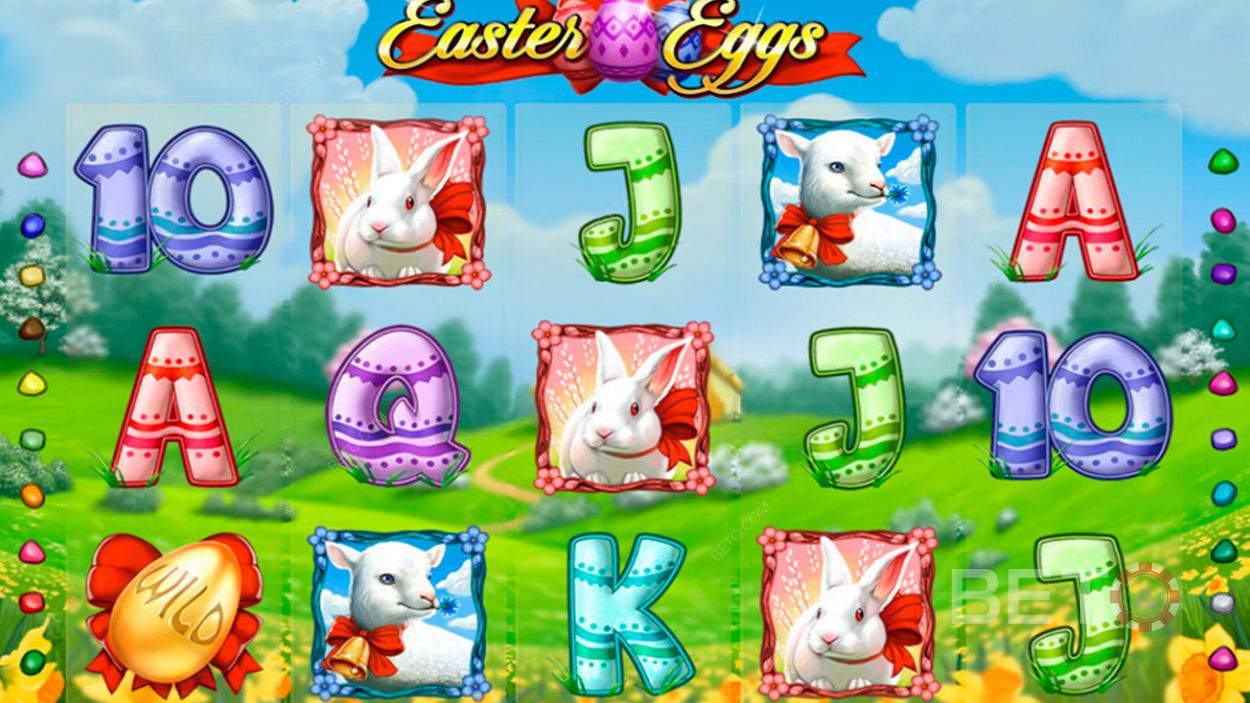 Παίρνετε 20 γραμμές παιχνιδιού και 5 τροχούς στον κουλοχέρη Easter Eggs