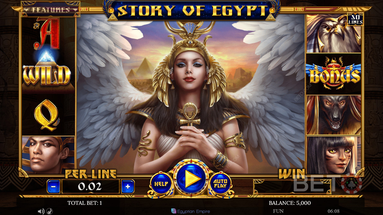 Ανασκόπηση του Story of Egypt από την BETO Slots