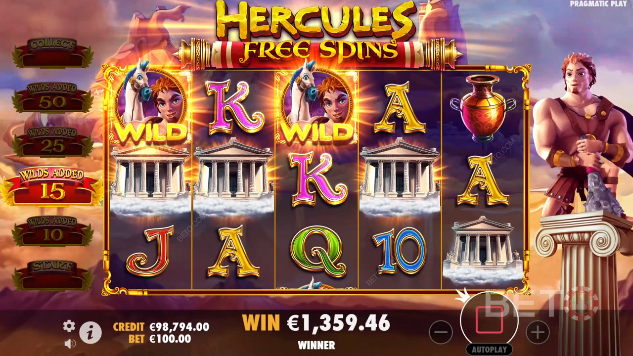 Ηρακλής και Πήγασος Ανασκόπηση από BETO Slots
