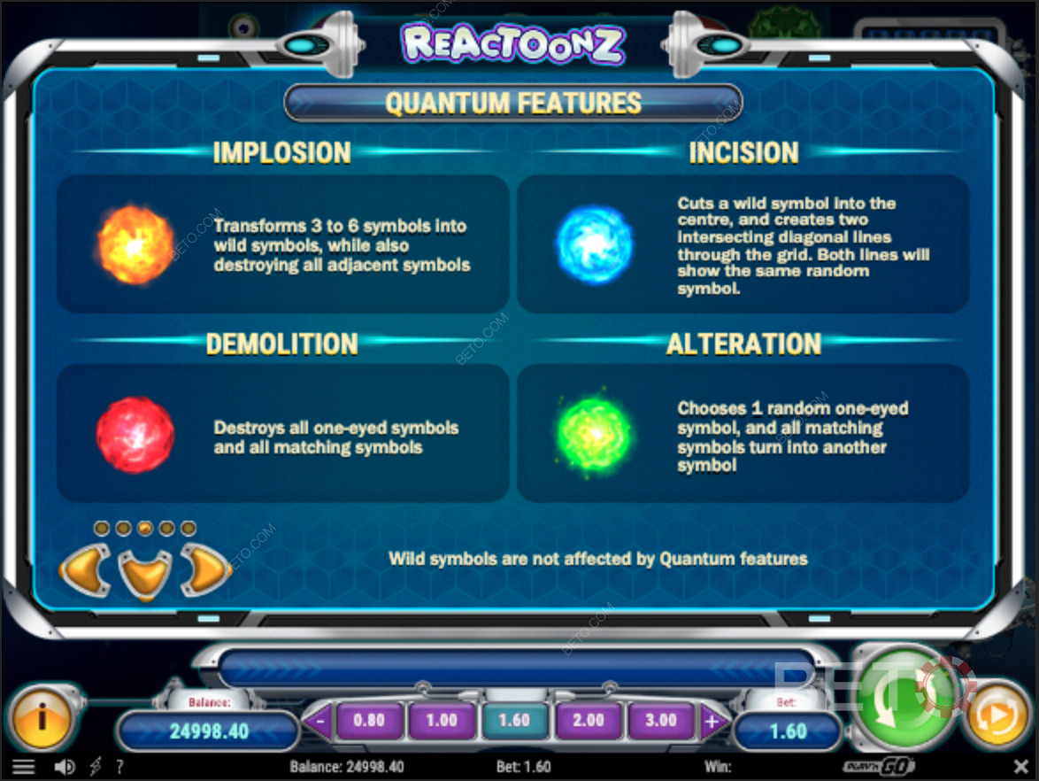 Περισσότερα Quantum Features του Reactoonz