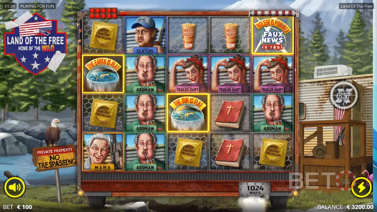 Land of the Free Ανασκόπηση από BETO Slots