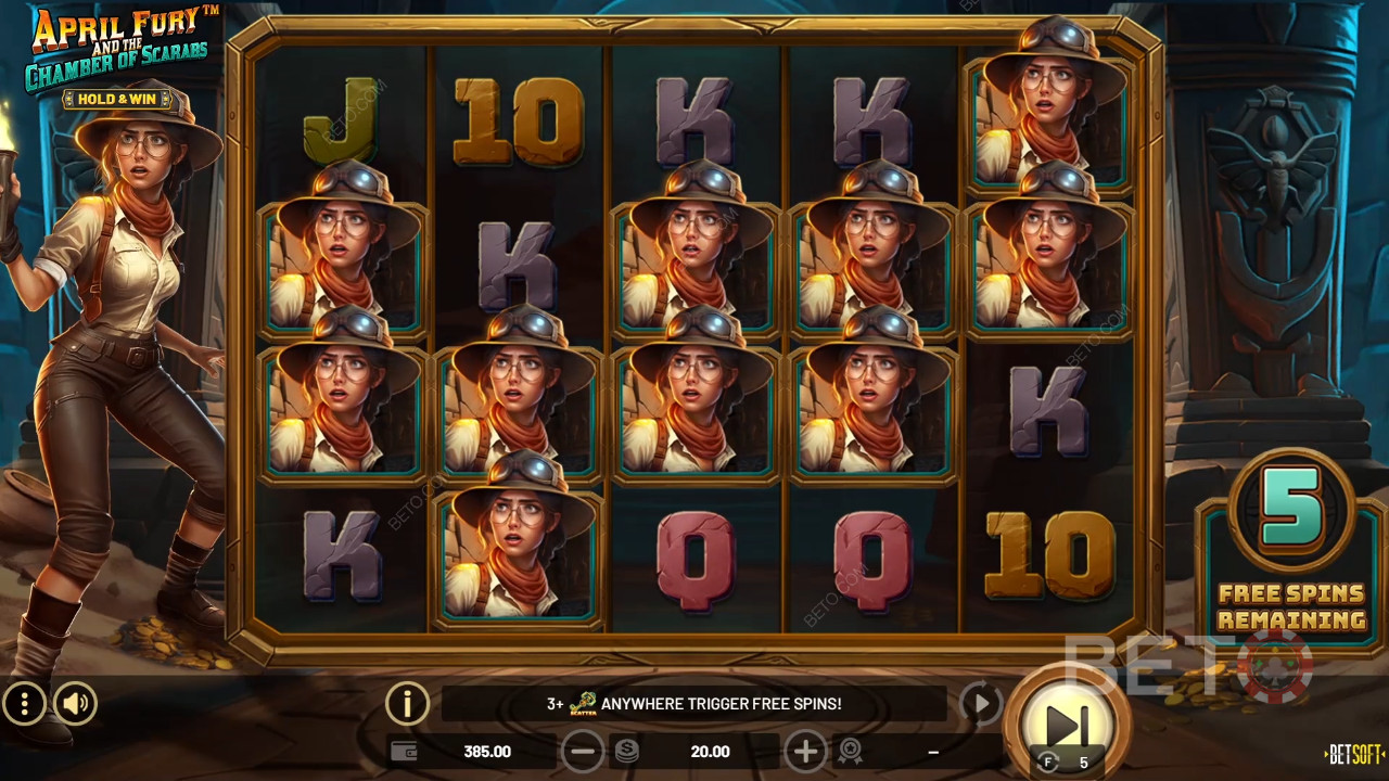 April Fury and the Chamber of Scarabs Ανασκόπηση από την BETO Slots