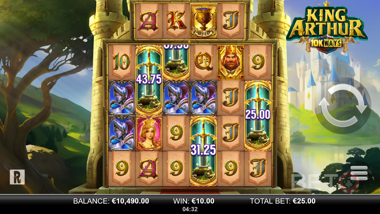 King Arthur 10k Ways Ανασκόπηση από BETO Slots