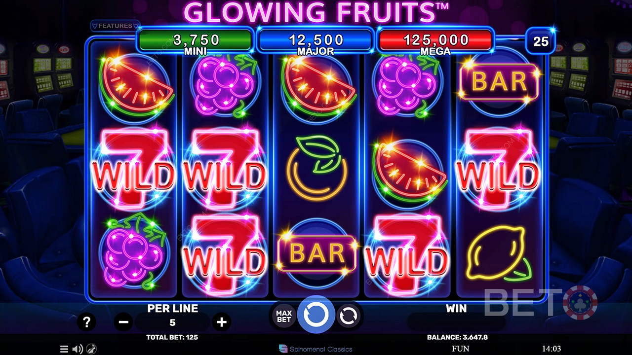 Glowing Fruits Δωρεάν Παιχνίδι