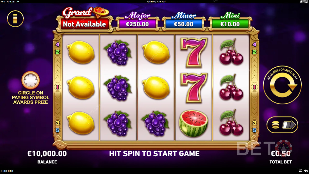 Κερδίστε 1.250x το στοίχημά σας στο Fruit Harvest Video Slot!
