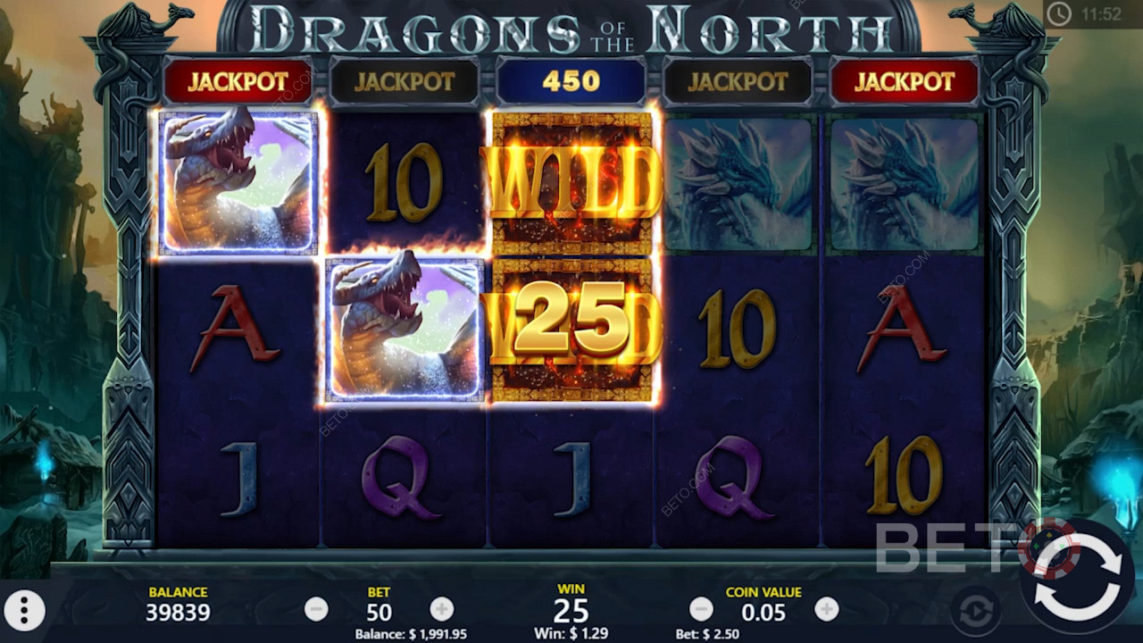 Τα σύμβολα μπαλαντέρ σάς βοηθούν να δημιουργήσετε περισσότερες νίκες στον διαδικτυακό κουλοχέρη Dragons of the North