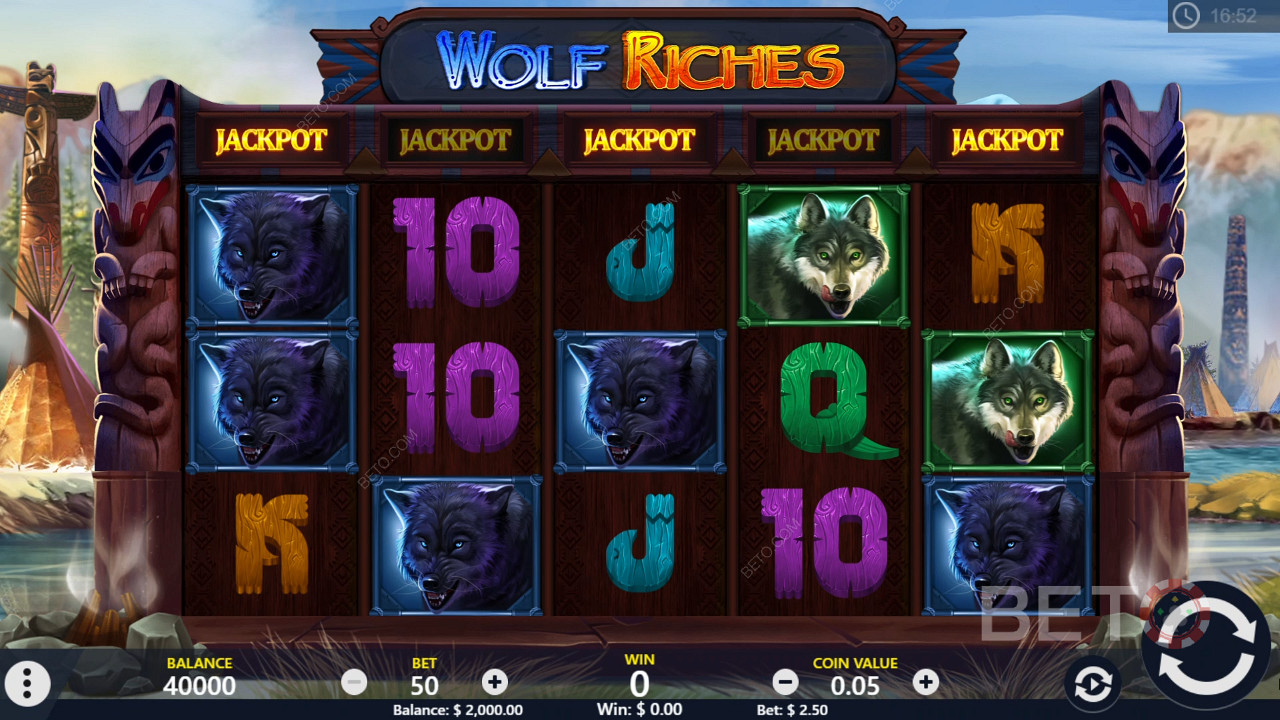 Διαδικτυακός κουλοχέρης Wolf Riches